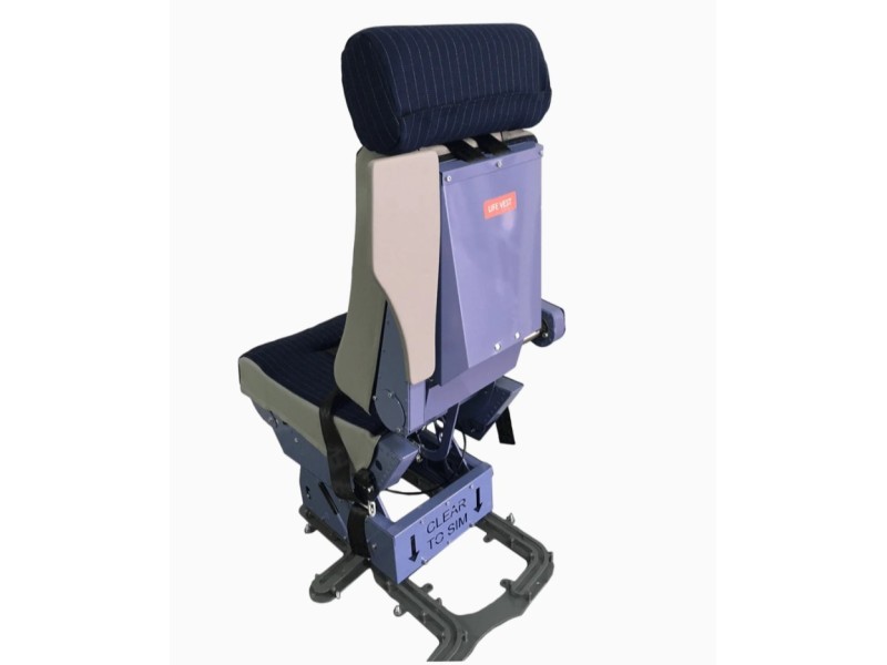 A320 Pilot Seat with J-Rail | Flight Sim Cockpits