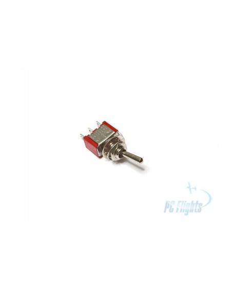 Mini Toggle Switch Locking Lever ON-OFF-ON 3 pos - Home Cockpits Components