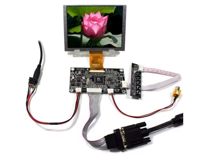 MONITOR VGA AV LCD + Driver Board 5" - High-Resolution Display