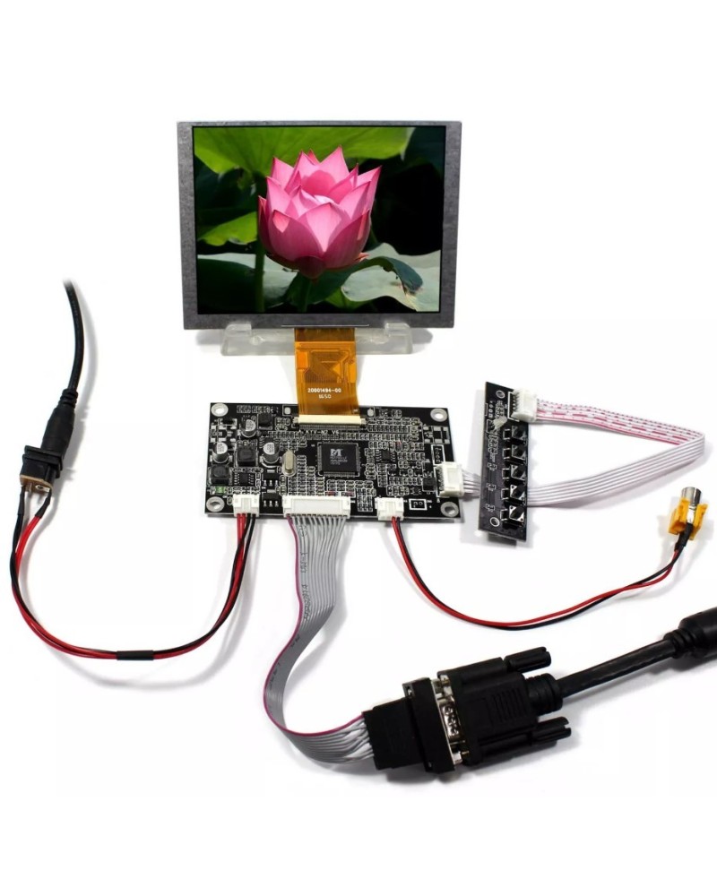 MONITOR VGA AV LCD + Driver Board 5" - Display ad Alta Risoluzione