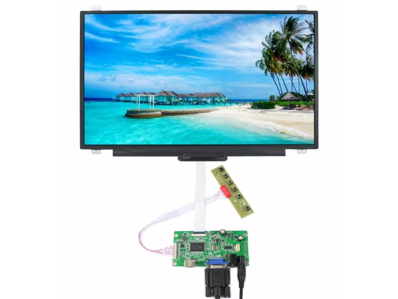 TV HDMI VGA AV LCD + Driver Board 17.3" - High-Resolution Display