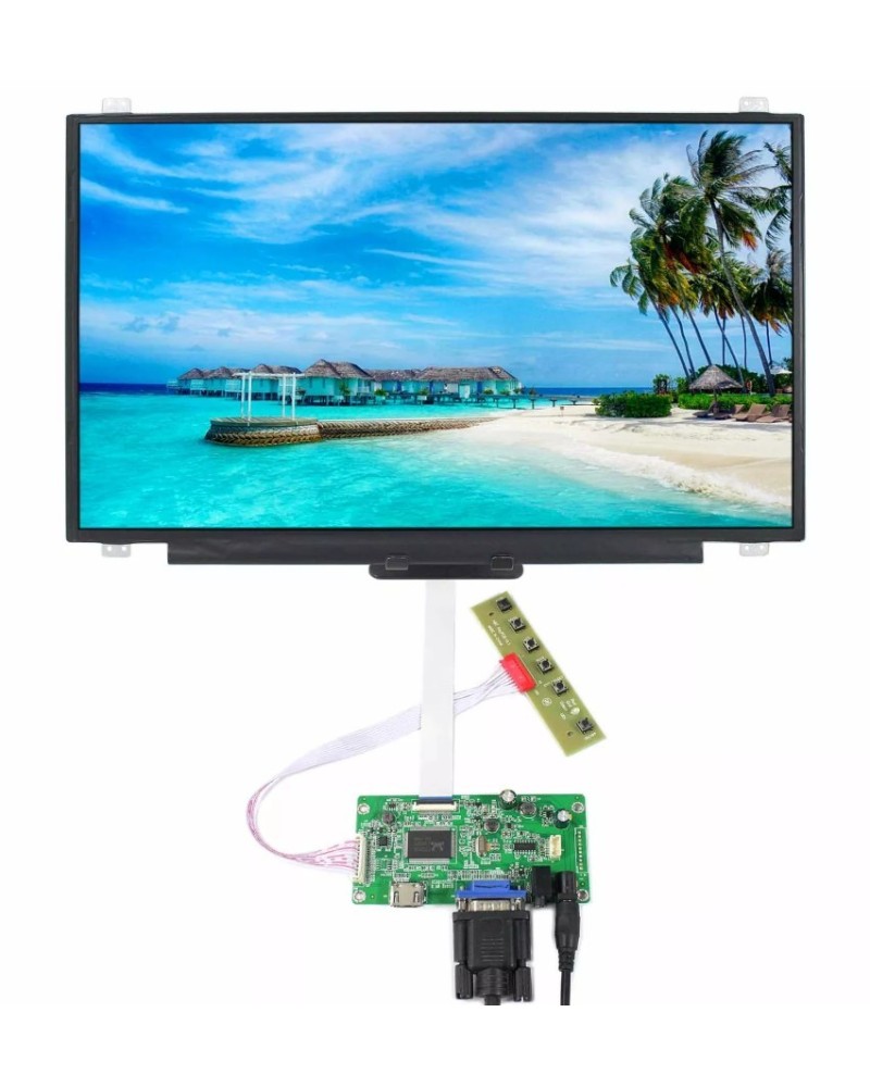 TV HDMI VGA AV LCD + Driver Board 17.3" - High-Resolution Display