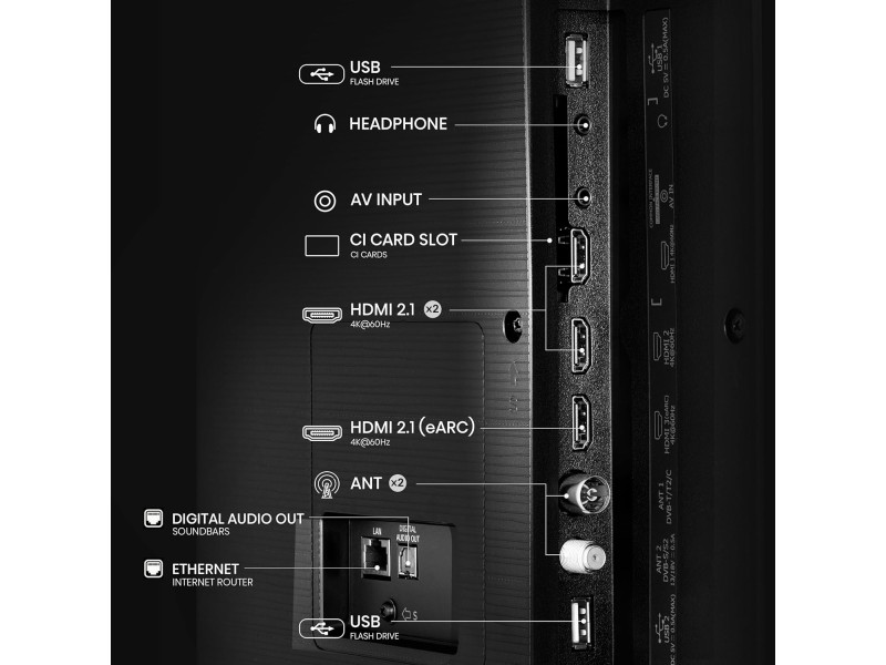 Hisense TV 65" 4K Ultra HD 65A6N - Premium 4K Experience