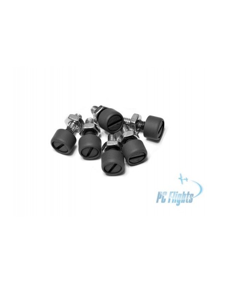 DZUS Fastener Set with Machine Screw and Nut (Set of 6) - High-Quality Fasteners
