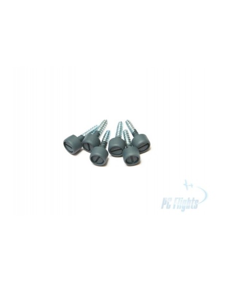 DZUS Fastener - w/Wood Screw Painted - Aluminum - Set of 4 pcs - High-Quality Fasteners