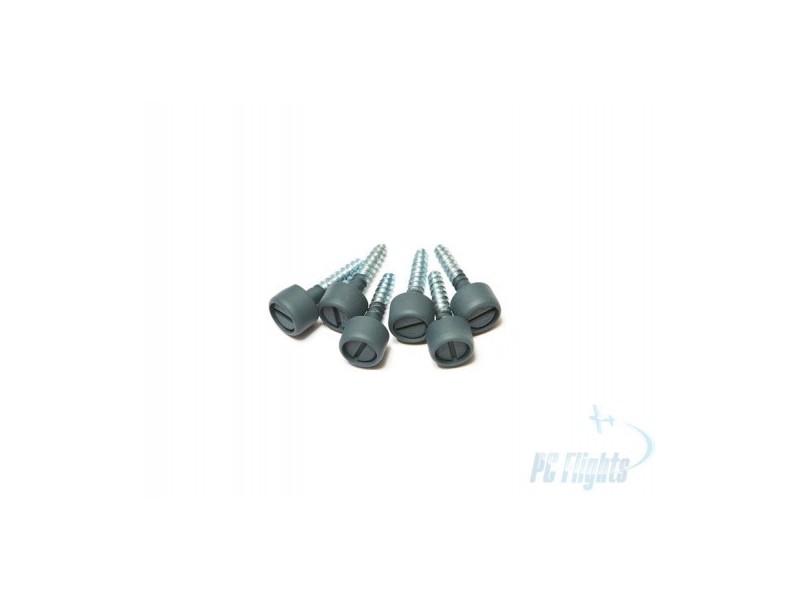 DZUS Fastener - con Vite di Legno Verniciata - Alluminio - Set di 6 pezzi - Viti di Qualità Alta
