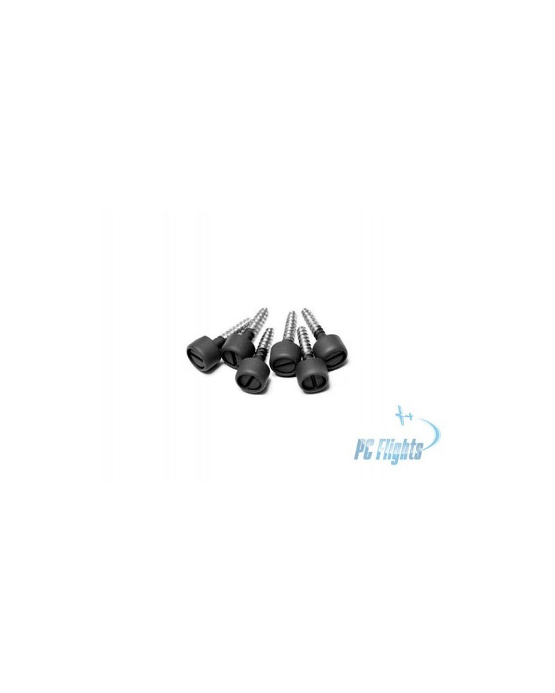 DZUS Fastener - w/Wood Screw Painted - Aluminum - Set of 4 pcs - High-Quality Fasteners