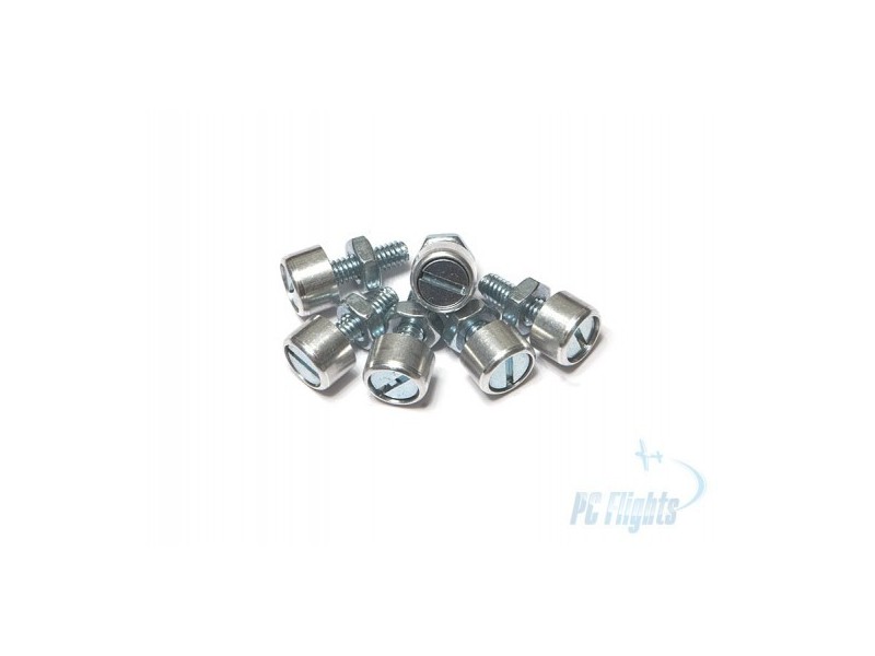 DZUS Fastener Set with Machine Screw and Nut (Set of 6) - High-Quality Fasteners
