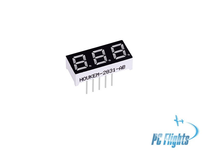 Display LED a 7 Segmenti da 4 Cifre 0.3" - Ambra - Display ad Alta Visibilità