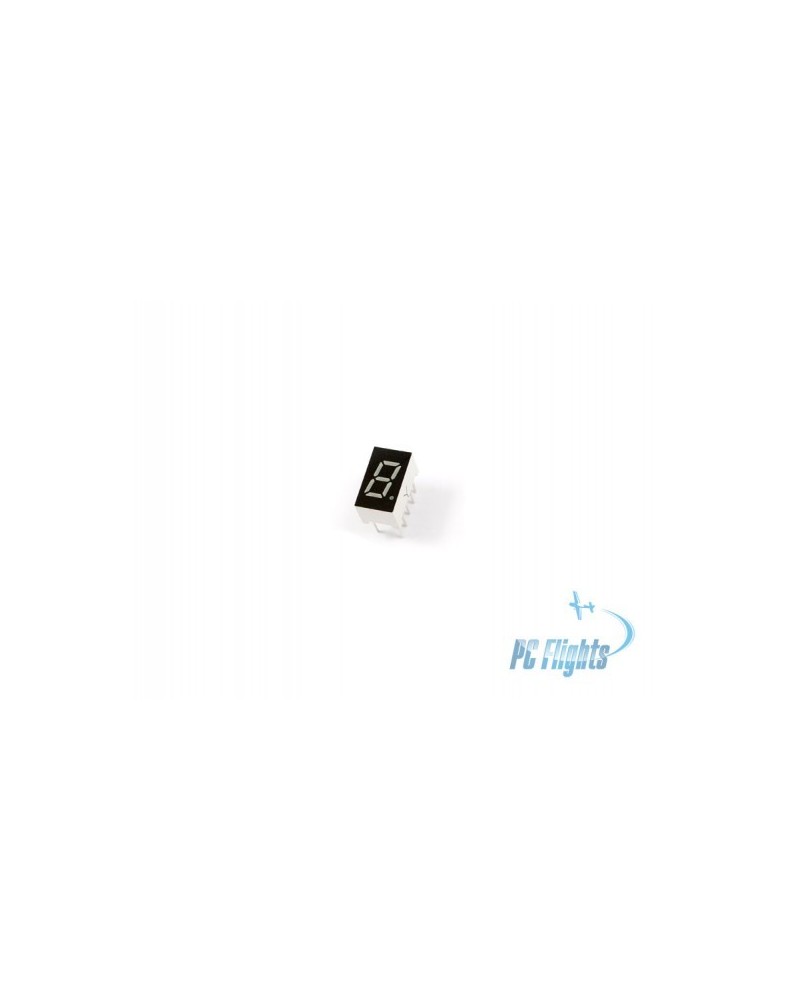 Display LED a 7 Segmenti da 1 Cifra 0.3" - Verde - Display ad Alta Visibilità