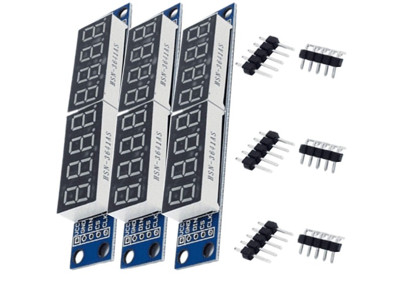 4 Digits 7 Segment TM1637 RED - High-Visibility LED Display