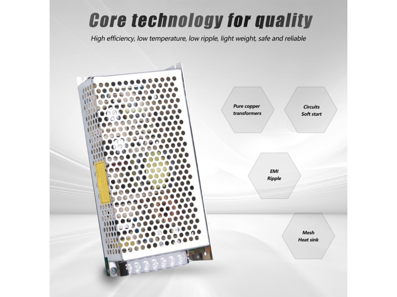 Alimentatore a Commutazione 12V 20A 240W DC - 100V/240V a DC-12V