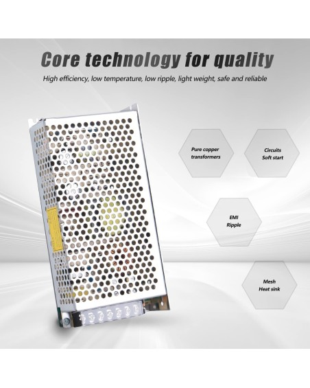 Alimentatore a Commutazione 12V 20A 240W DC - 100V/240V a DC-12V