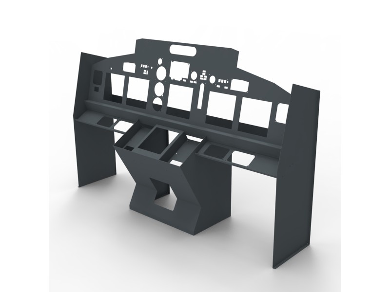 B737 Cockpit MIP Structure - FlightSimCockpits