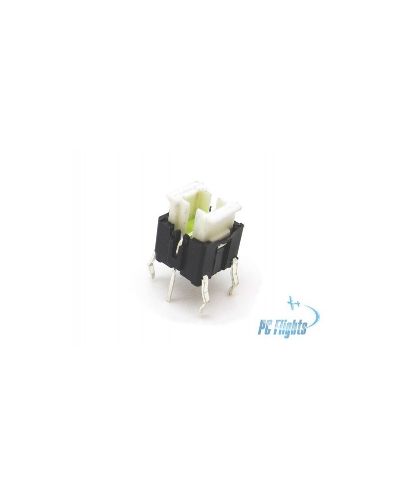 Interruttore tattile con LED ambra (6x6 mm) - Compatto ed Efficiente