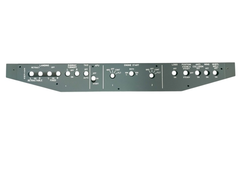 Boeing 737 FWD Overhead Exterior Lights Control Cockpit Panel | Flight Sim Cockpits