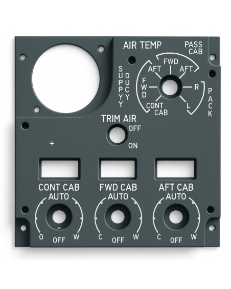 Boeing 737NG FWD Overhead Temperature Control Panel – Realistic Flight Sim Cockpit